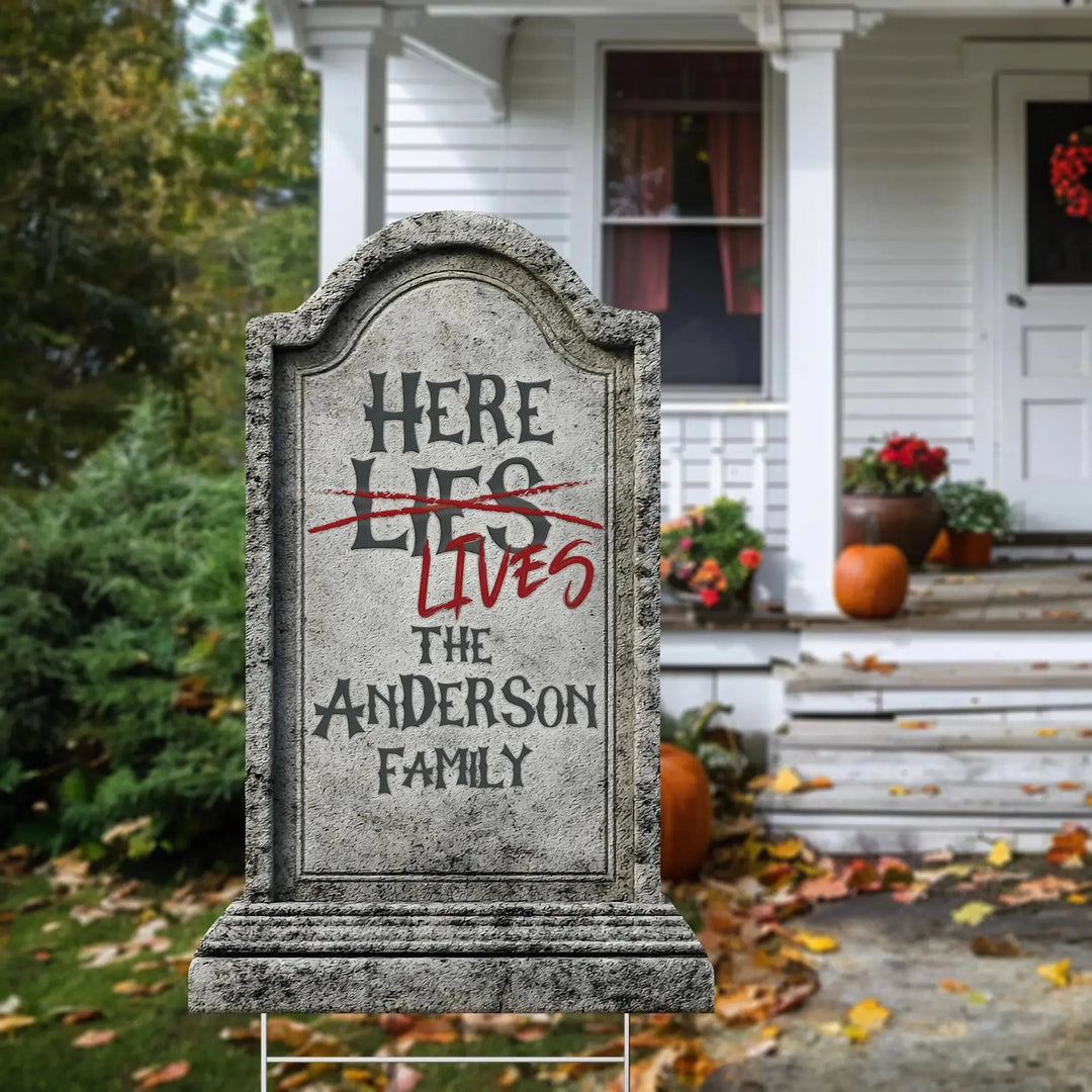Family Halloween Gravestone Decorations - iCustomLabel