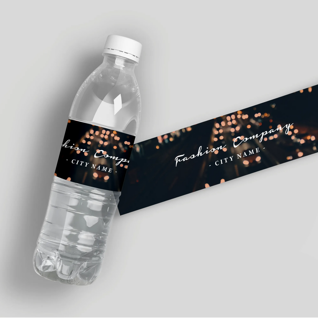 Fashion Lights Water Bottle Labels - iCustomLabel