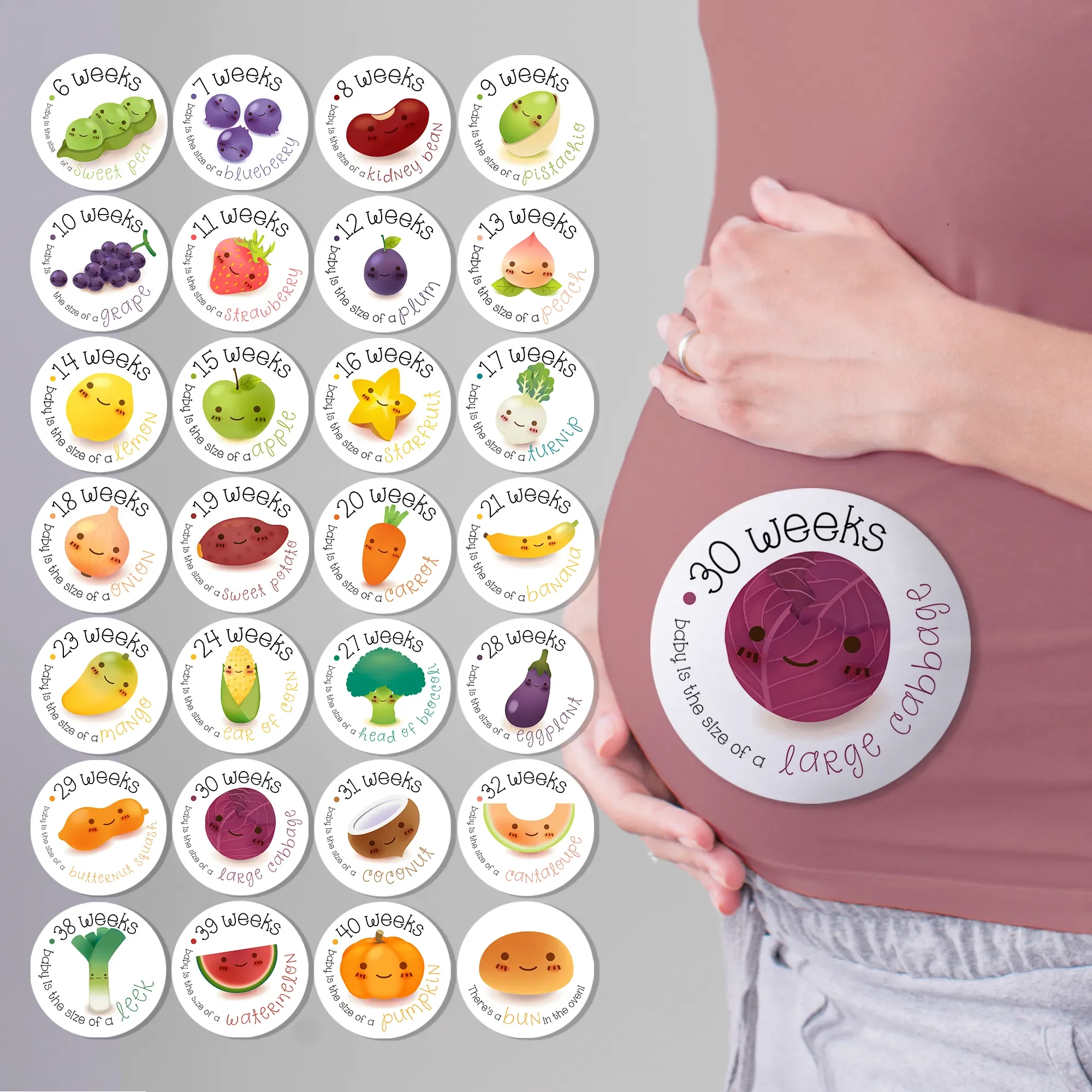 The Bump' Pregnancy Stickers | Little Pickle Memories
