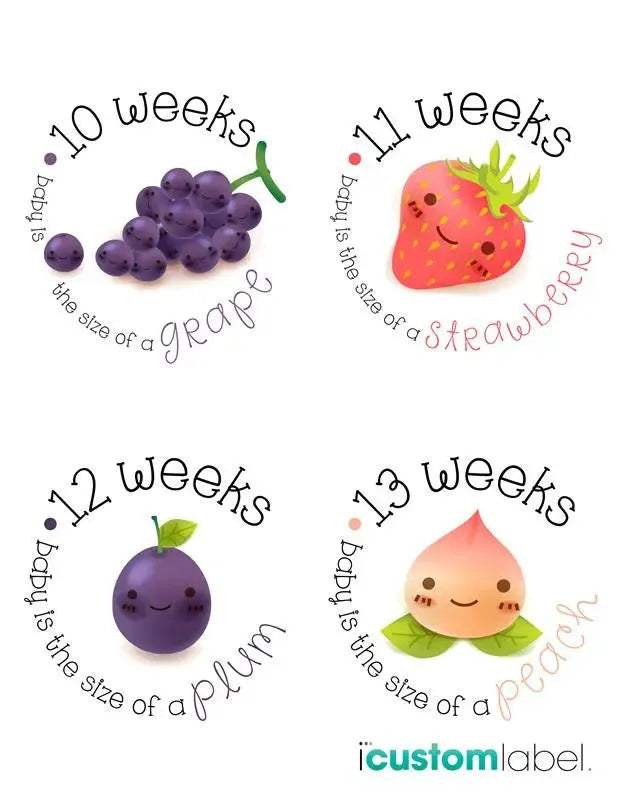 Garden Pregnancy Stickers - iCustomLabel