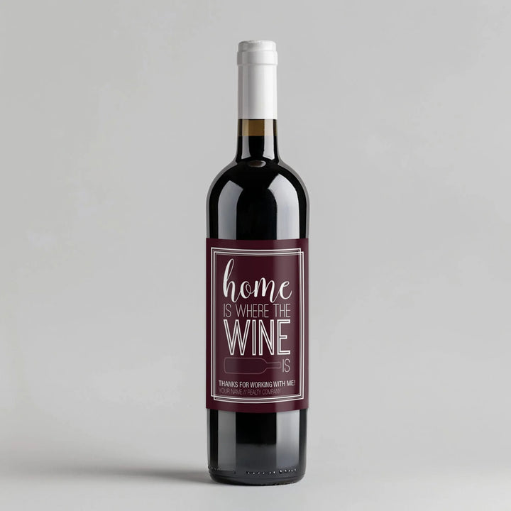 Home Broker Wine Label - iCustomLabel