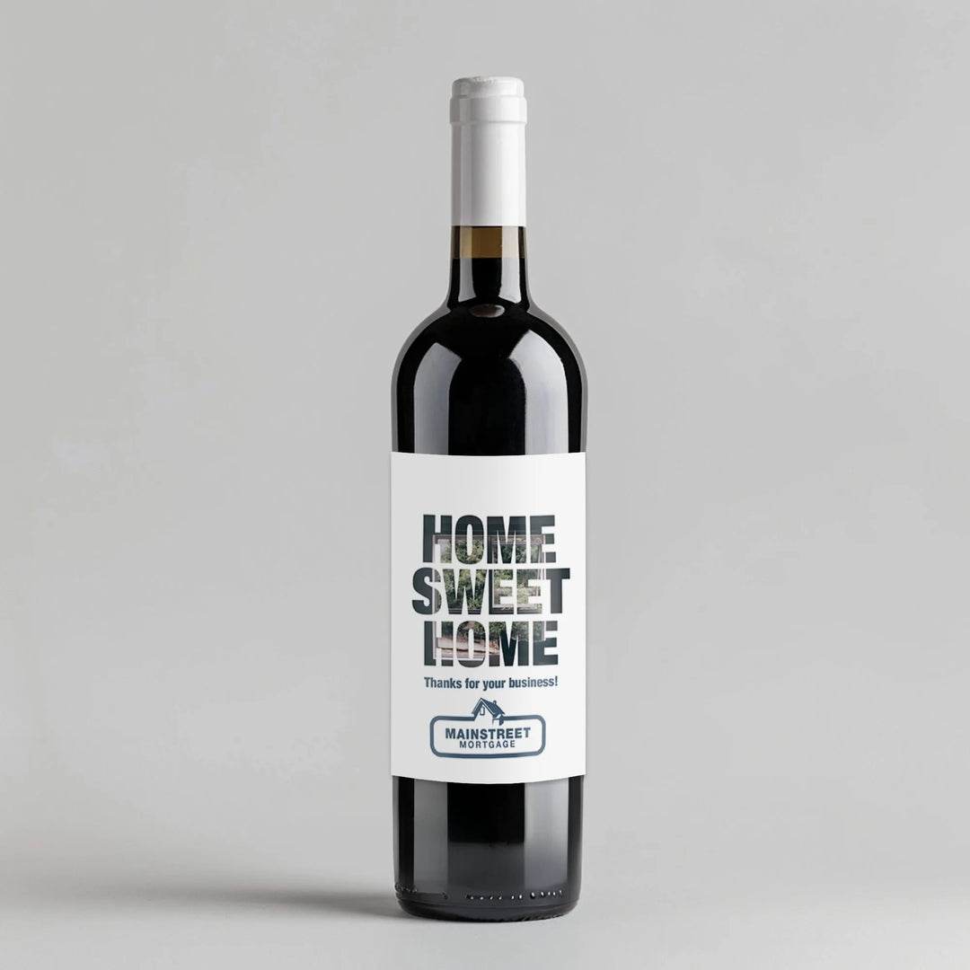 Home Photo Mortgage Broker Wine Label - iCustomLabel
