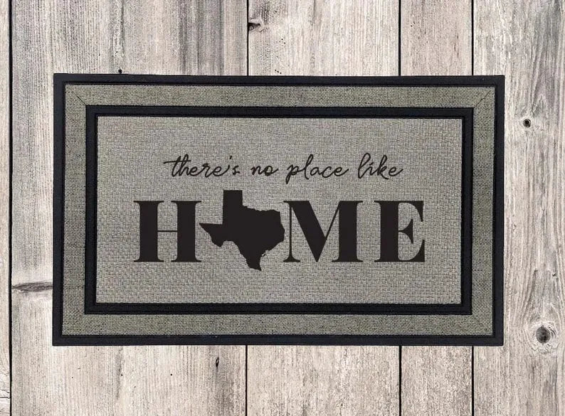 Home Texas Door Mat - iCustomLabel