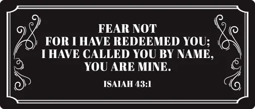 Isaiah 43:1 Magnet Bumper Sticker - iCustomLabel