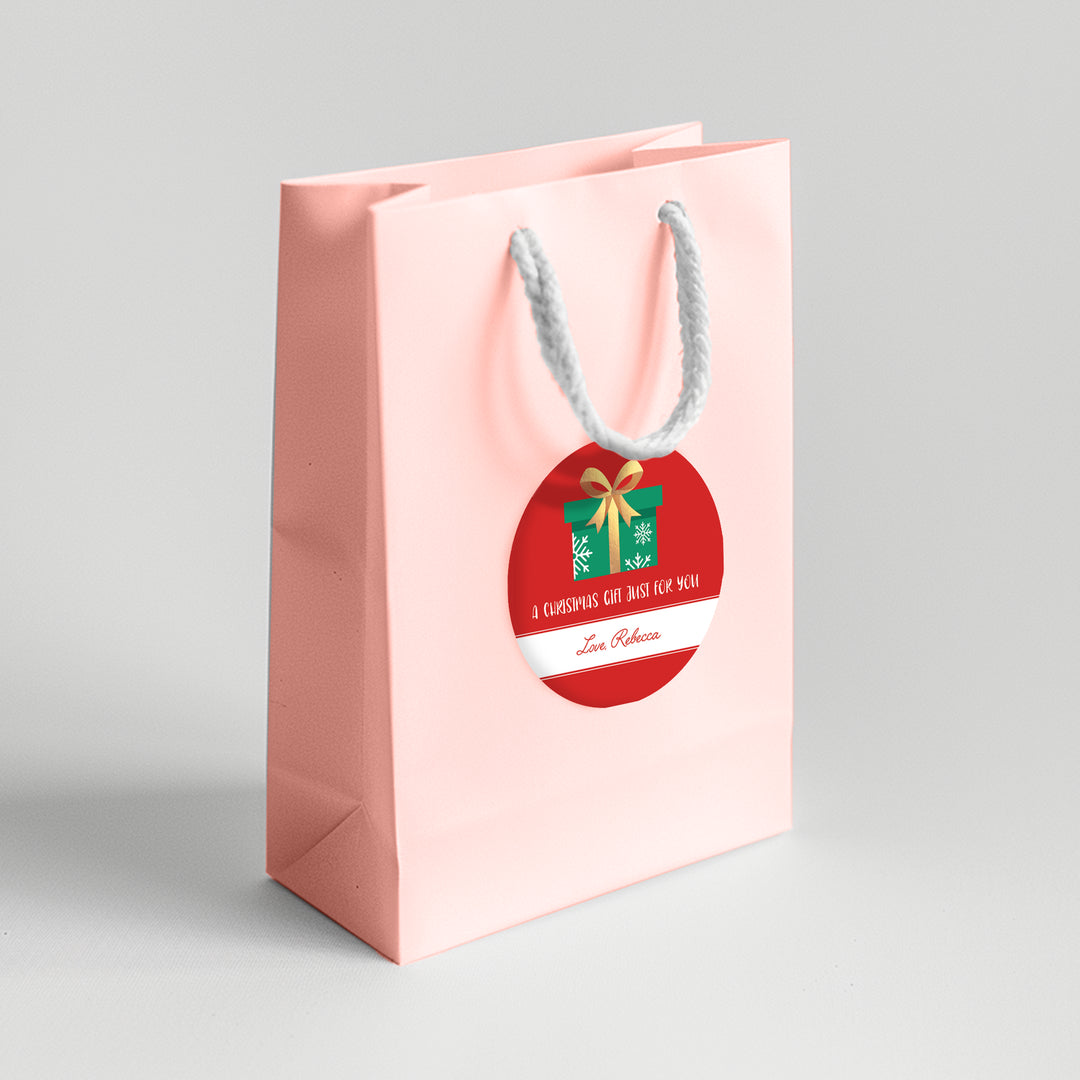 Just For You Christmas Gift Sticker - iCustomLabel