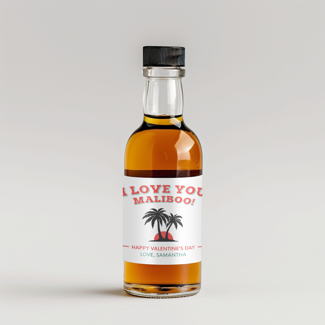 Maliboo Mini Liquor Label - iCustomLabel