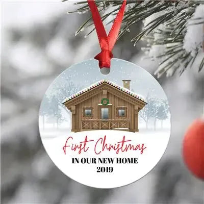 New Home First Christmas Ornament - iCustomLabel