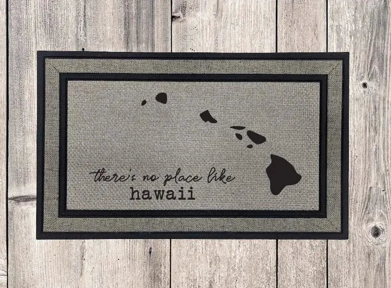 No Place Like Hawaii Door Mat - iCustomLabel