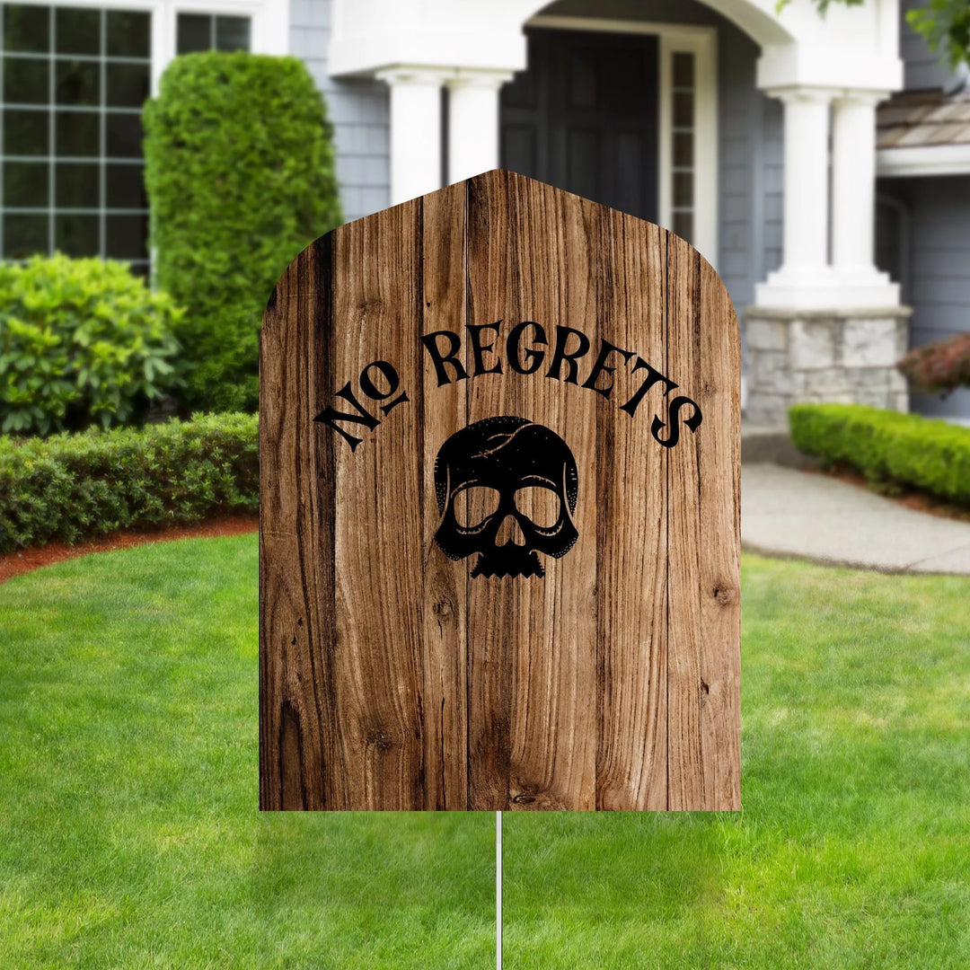No Regrets Halloween Yard Decorations - iCustomLabel