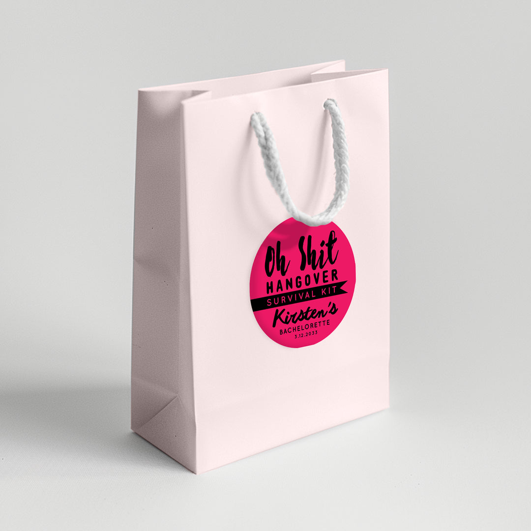 Oh Shit Kit Bachelorette Favor Labels - iCustomLabel
