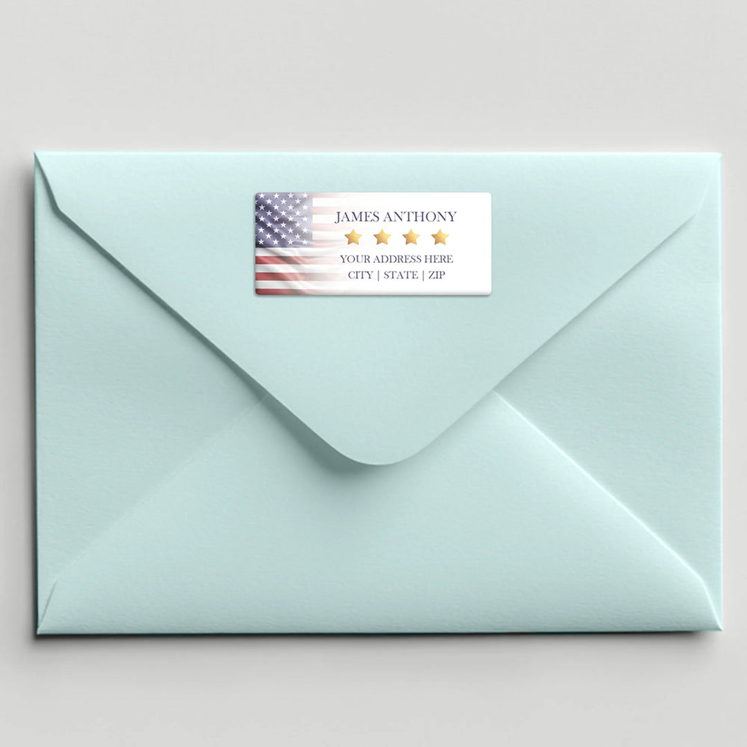 Patriotic Address Label - iCustomLabel