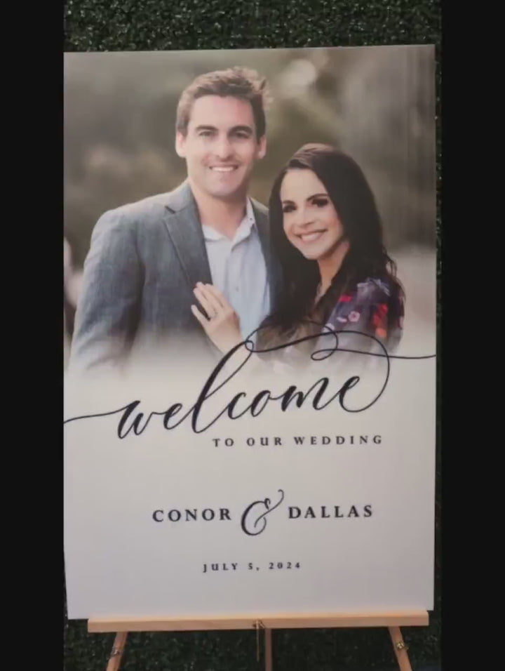 Script Baby Shower Sign