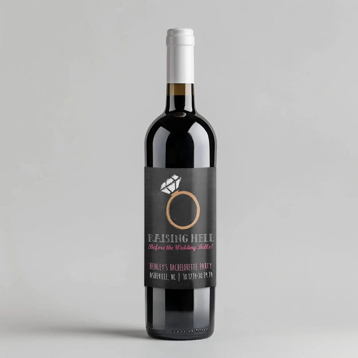 Raise Hell Bachelorette Wine Label - iCustomLabel