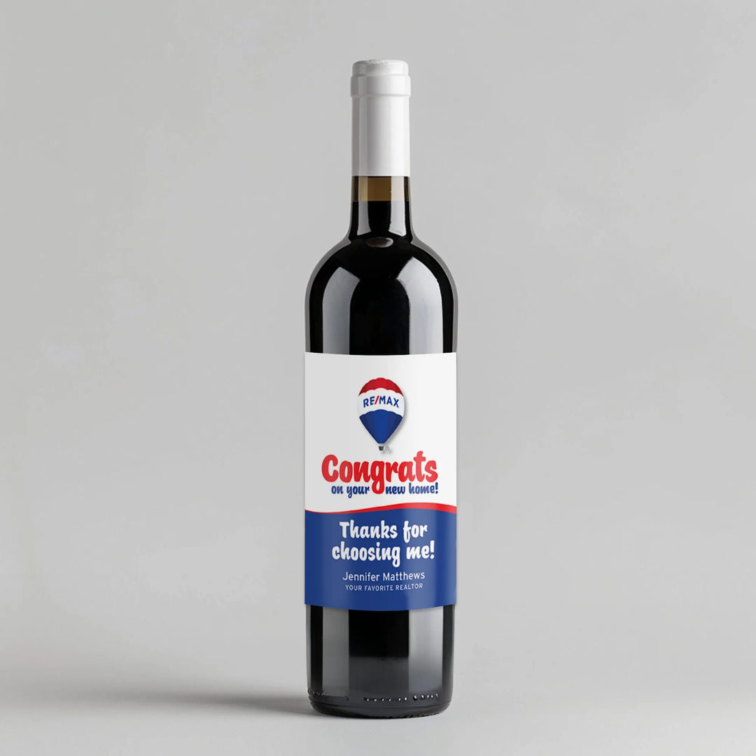 Remax Realtor Wine Label - iCustomLabel