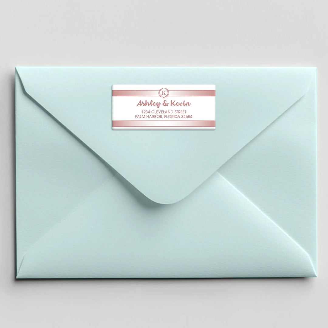 Rose Gradient Address Label - iCustomLabel