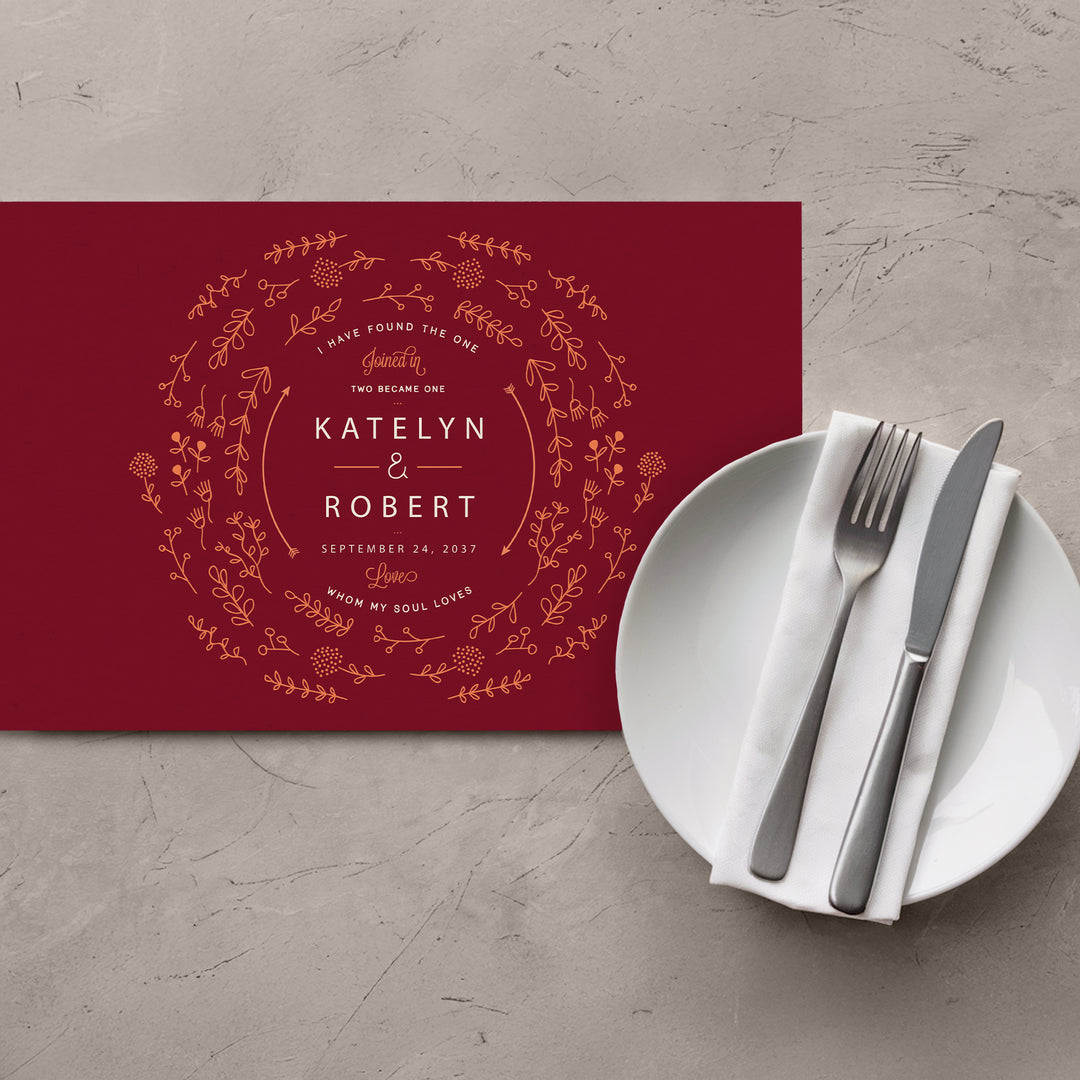 Soul Loves Red Placemats - iCustomLabel