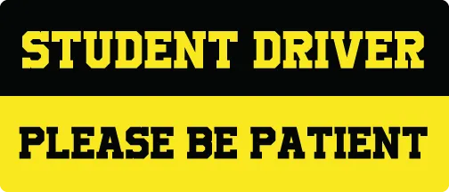 Student Driver Magnet Bumper Sticker - iCustomLabel