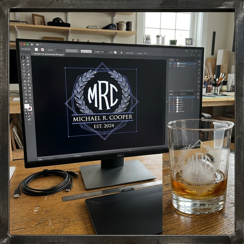 How to Prepare Vector Files for Precision Laser Glass Etching