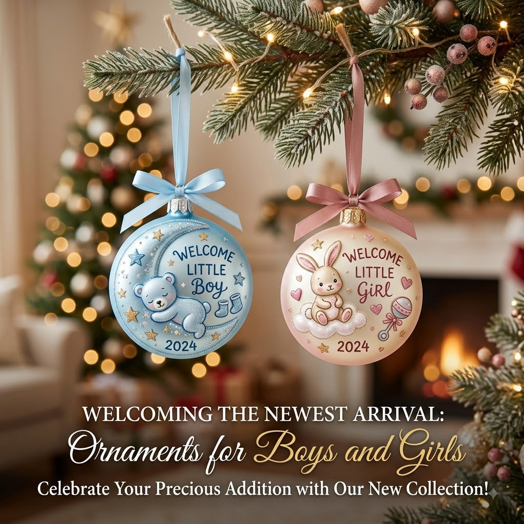 Welcoming the Newest Arrival: Ornaments for Boys and Girls
