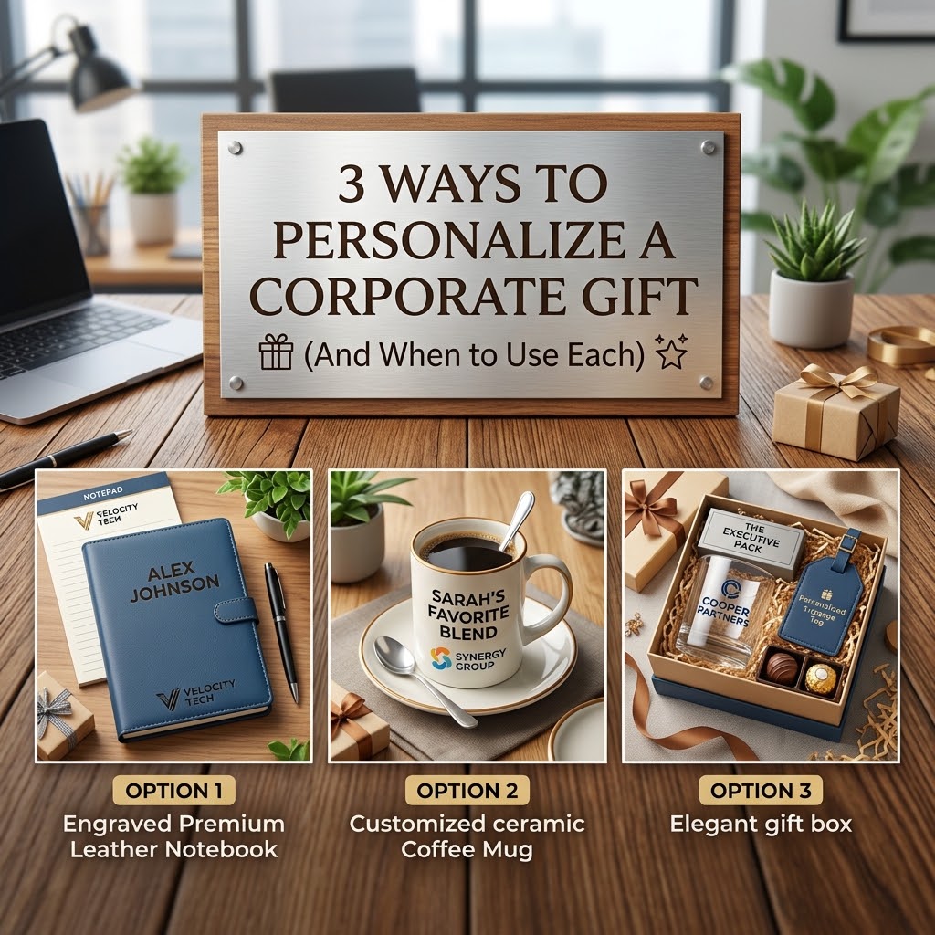 3 Ways to Personalize a Corporate Gift (And When to Use Each)