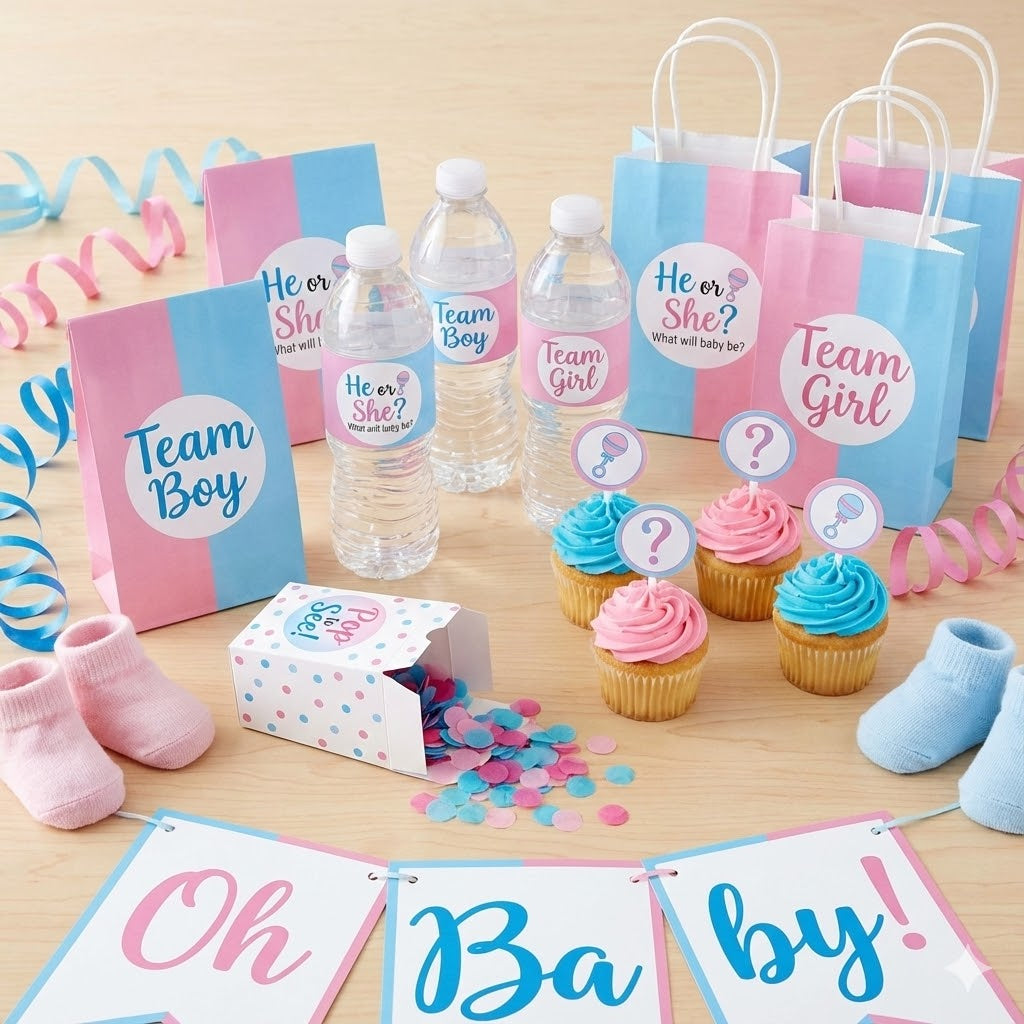 20 Creative Gender Reveal Ideas You Can Personalize with Custom Labels
