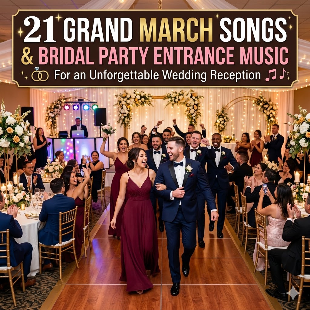 21 Grand March Songs & Bridal Party Entrance Music for an Unforgettable Wedding Reception