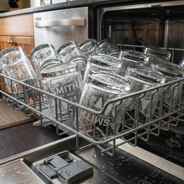 Is Laser-Etched Glass Dishwasher Safe? (The Technical Reality)
