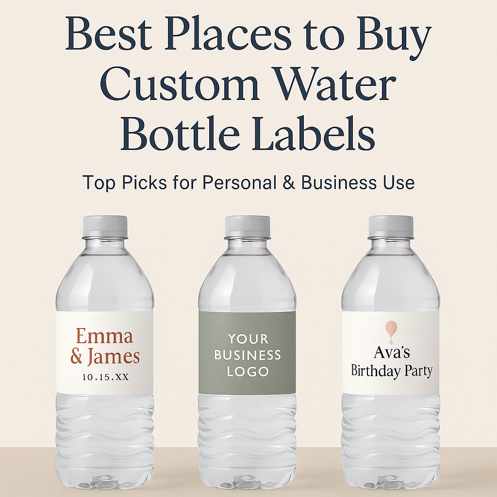Best Places to Buy Custom Water Bottle Labels – Top Picks for Personal & Business Use