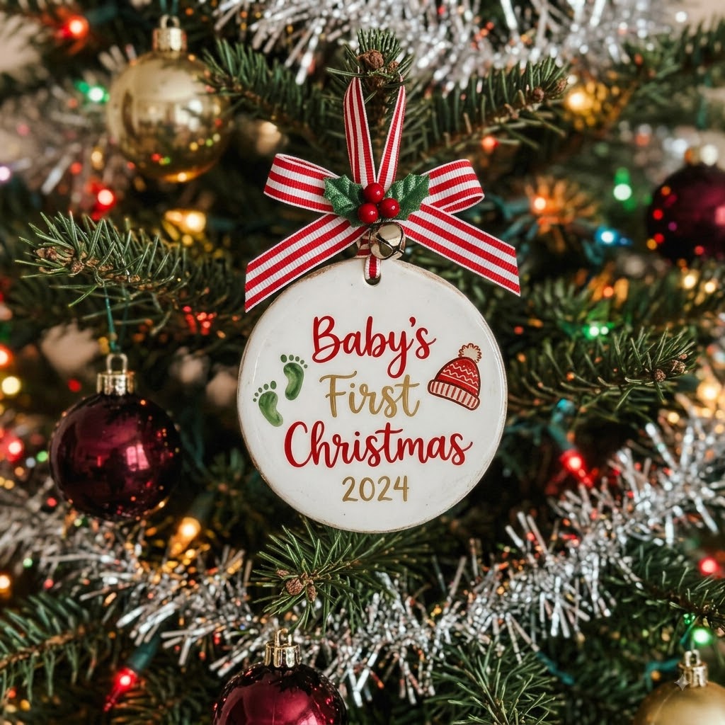 Baby's First Christmas Ornament: Handprint, Footprint & Keepsake Ideas