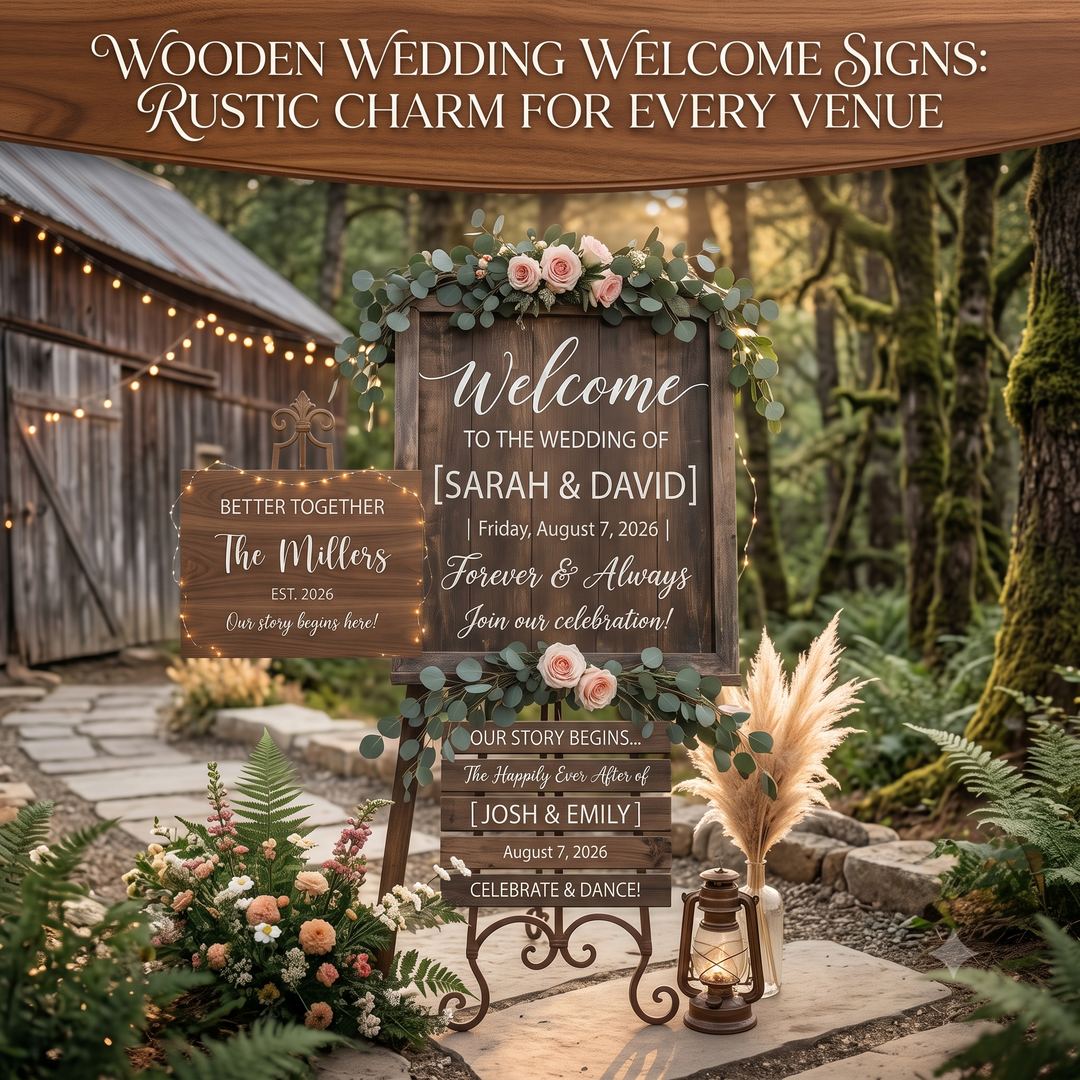 Wooden Wedding Welcome Signs: Rustic Charm For Every Venue