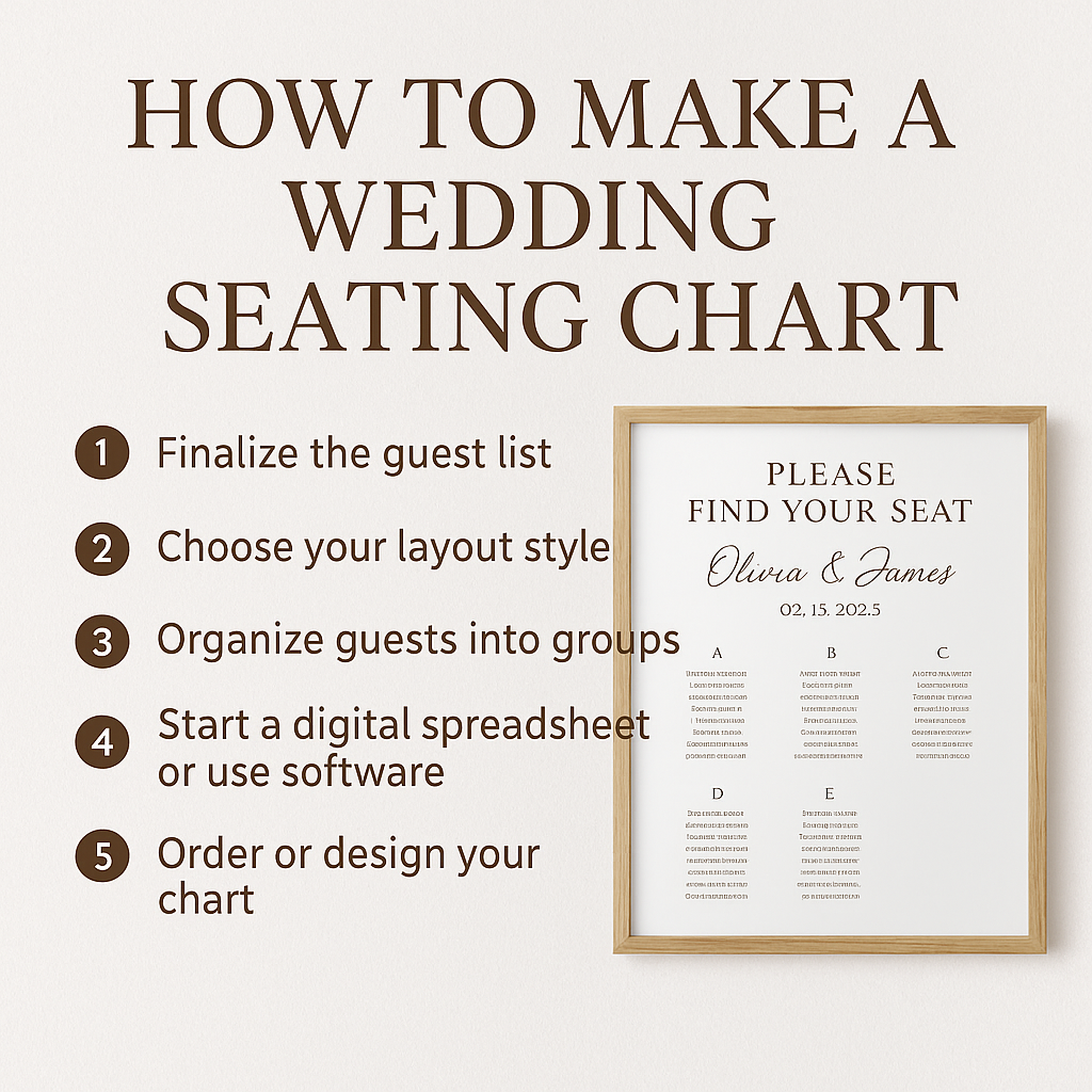 How to Make a Wedding Seating Chart Without the Stress
