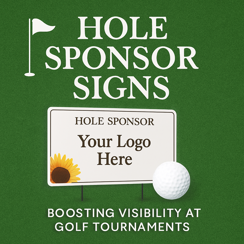 Hole Sponsor Signs | Custom Golf Tournament Sponsor Signs