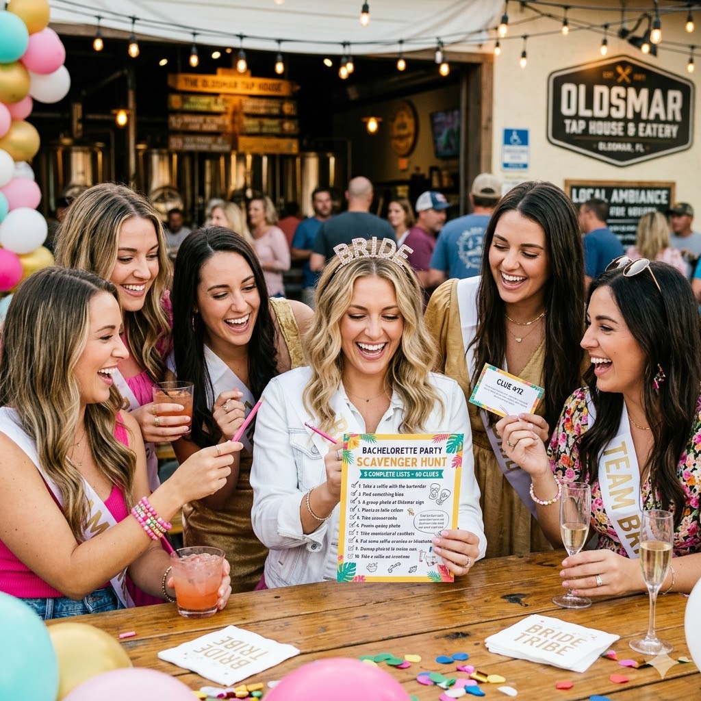Bachelorette Party Scavenger Hunt: 5 Complete Lists + 60 Clues for Every Vibe & Venue
