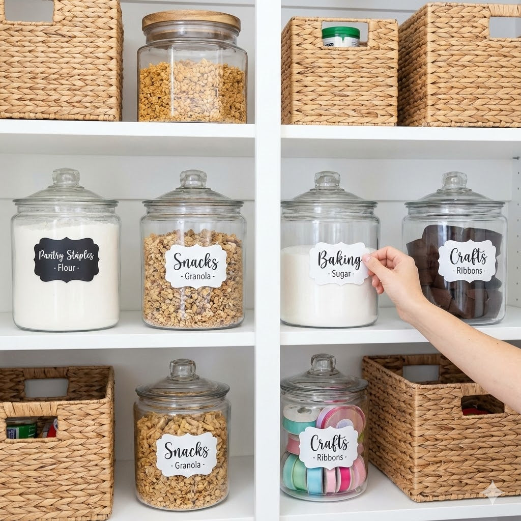 Beyond the Party: Creative Uses for Labels in Home Organization