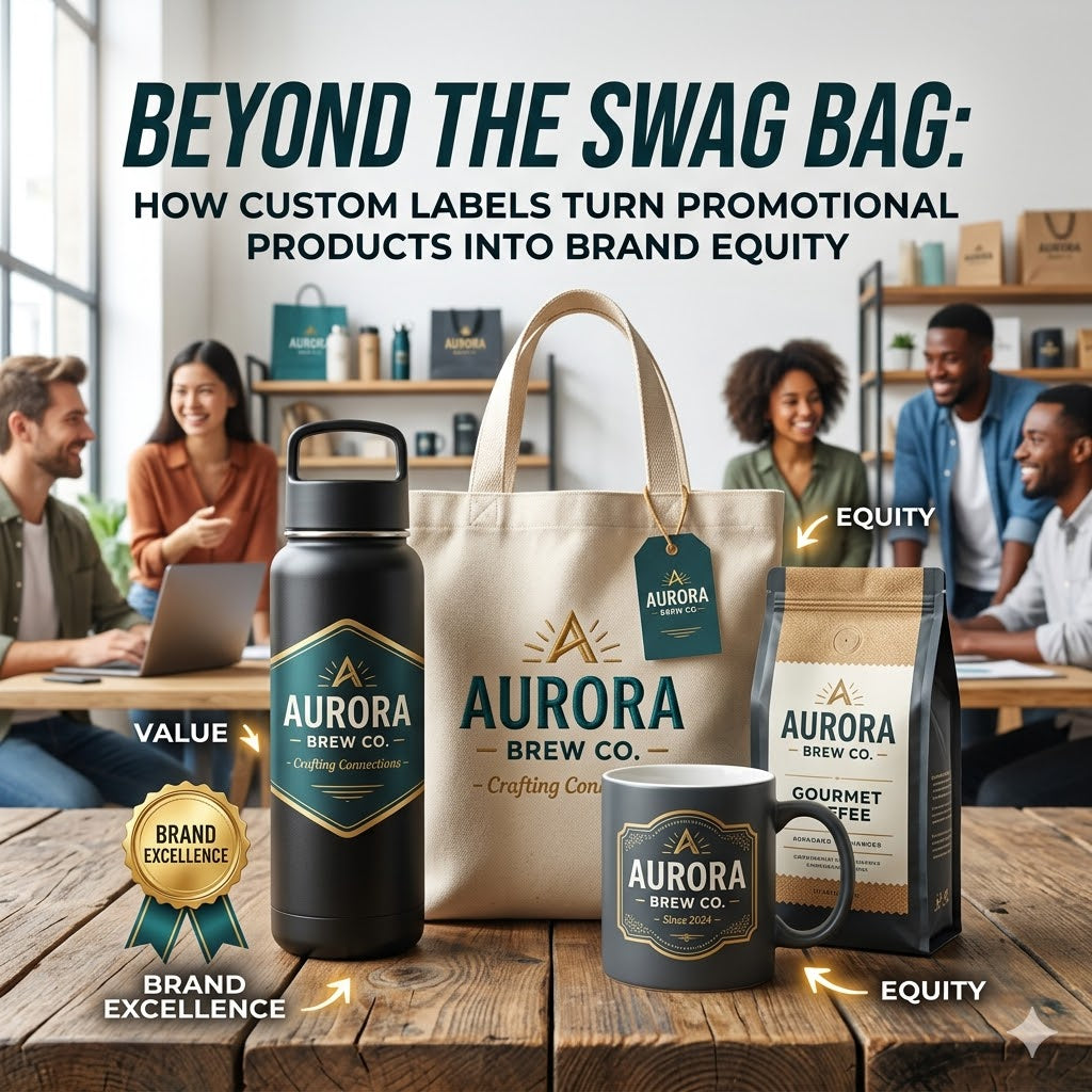 Beyond the Swag Bag: How Custom Labels Turn Promotional Products Into Brand Equity