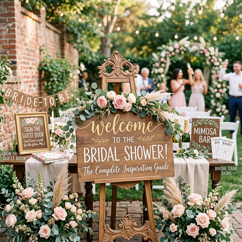 Bridal Shower Sign Sayings, Themes & Specialty Signs: The Complete Inspiration Guide