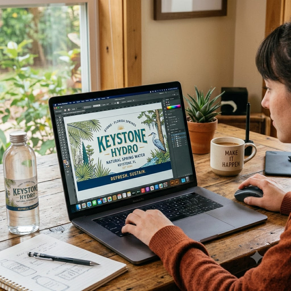 How to Design & Make Your Own Water Bottle Labels: A DIY Guide
