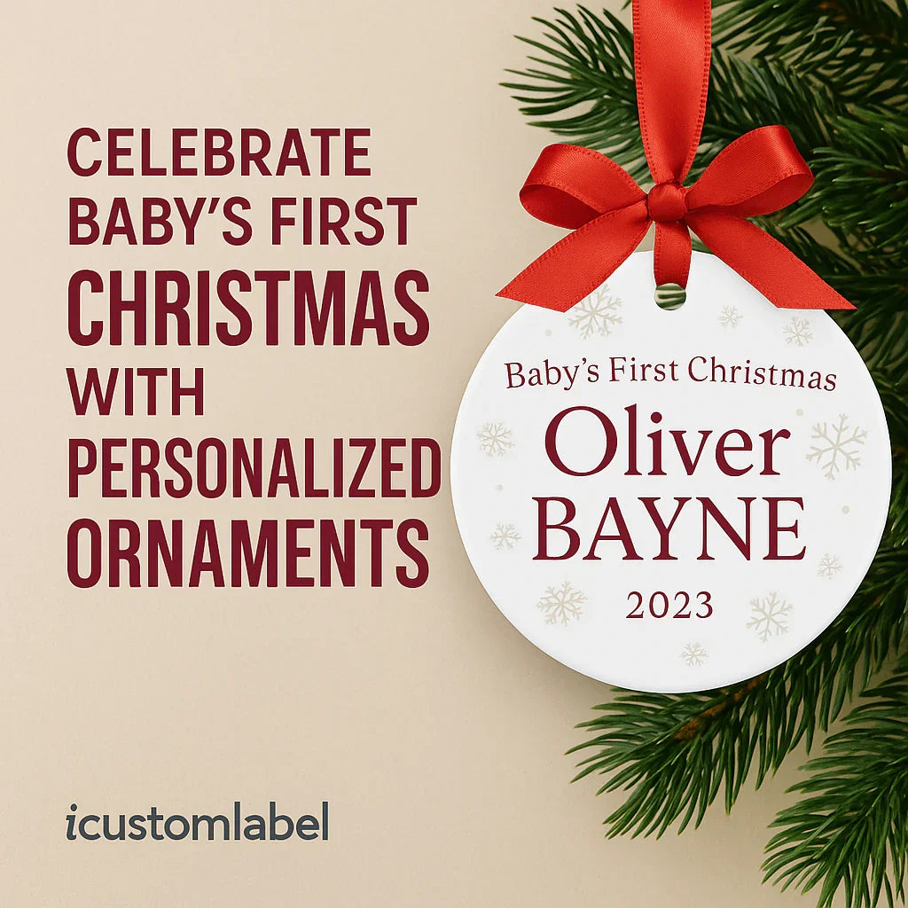 Celebrate Baby’s First Christmas with Personalized Ornaments