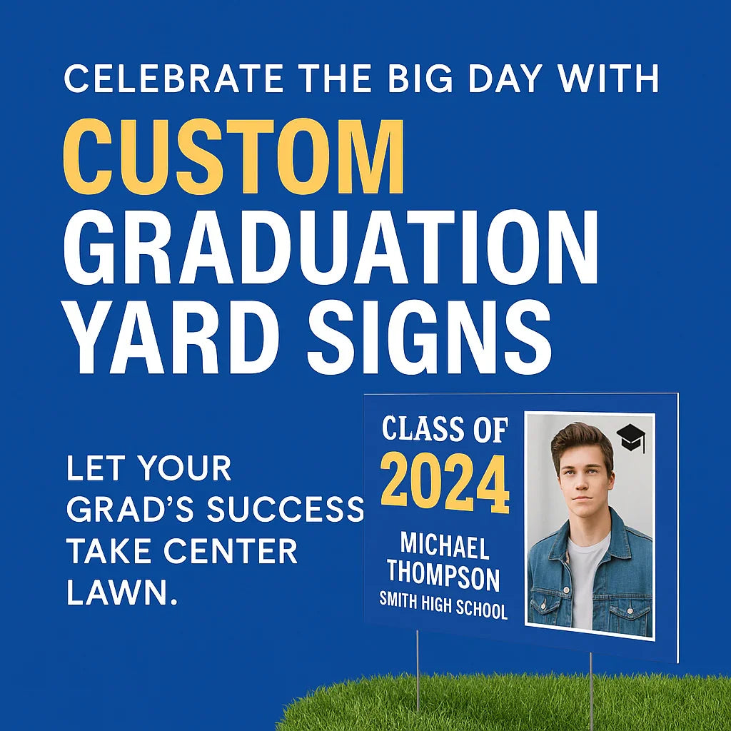 Custom Graduation Yard Signs | Personalized Grad Decorations – iCustomLabel