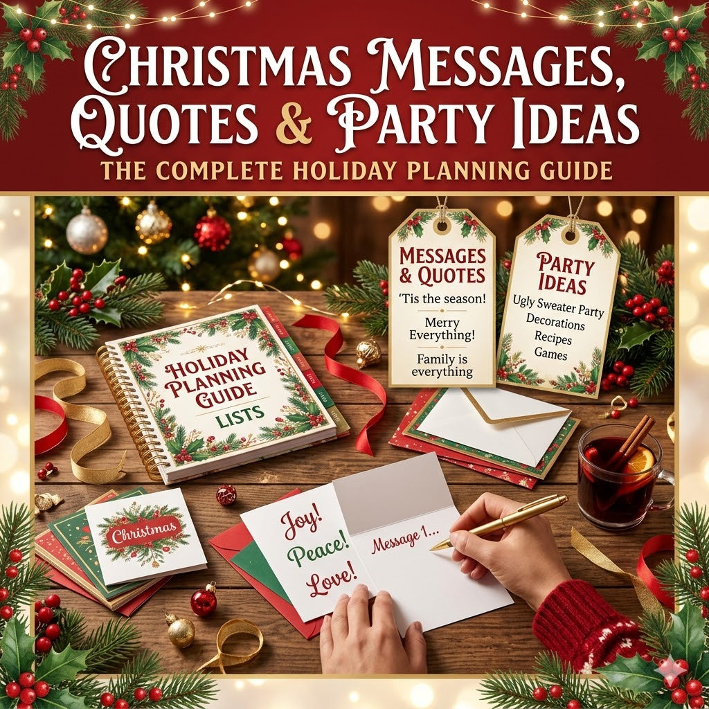 Christmas Messages, Quotes & Party Ideas: The Complete Holiday Planning Guide
