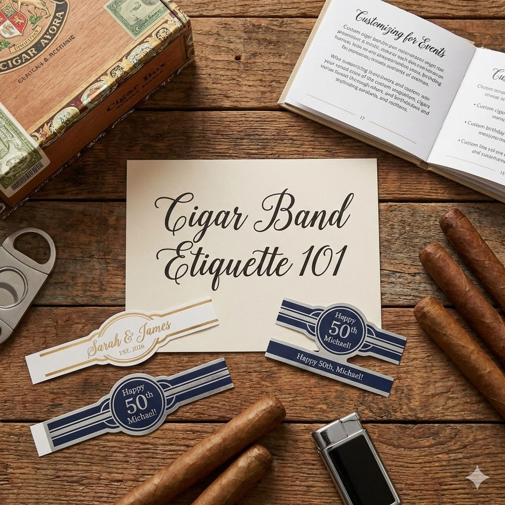 Cigar Band Etiquette 101: Customizing Cigars for Weddings & Birthdays