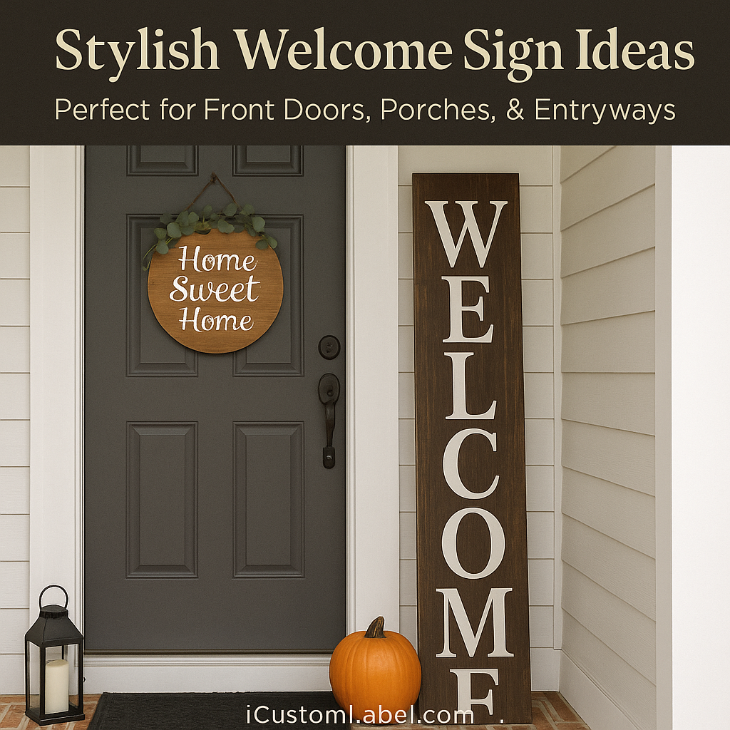 Creative Ideas for a Welcome Sign for Your Front Door