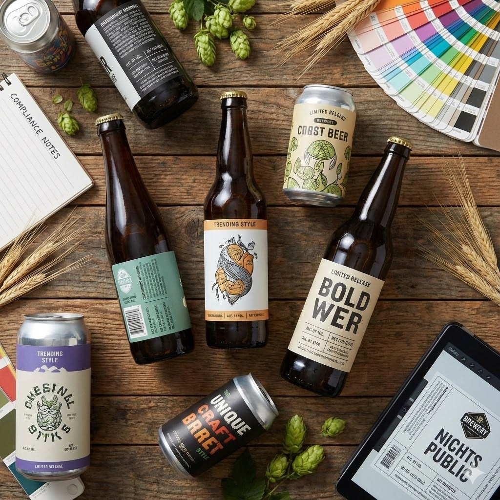 Custom Beer Labels: Legal Requirements and Design Trends for Craft Breweries