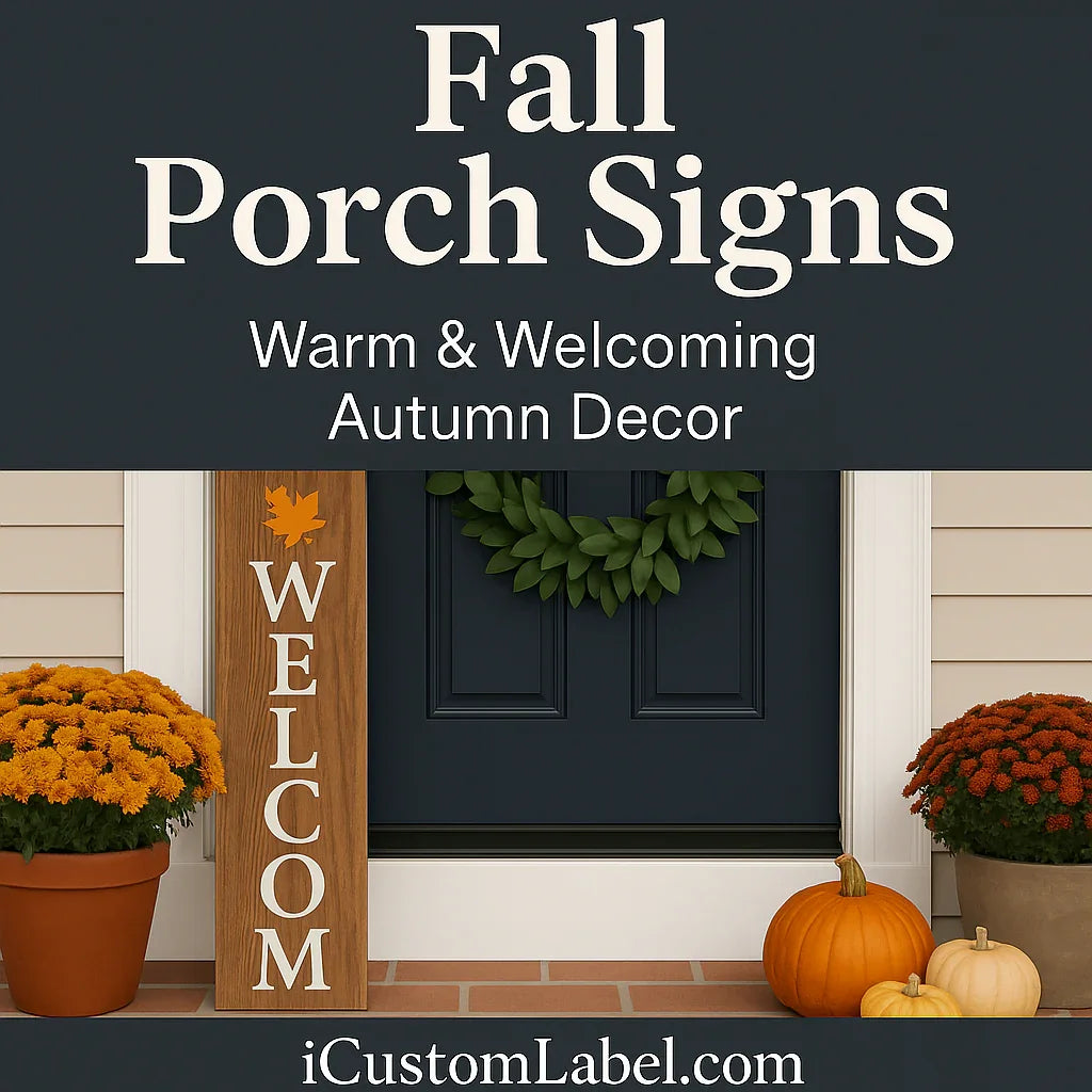 Fall Porch Signs – Welcome Autumn with Personalized Seasonal Decor
