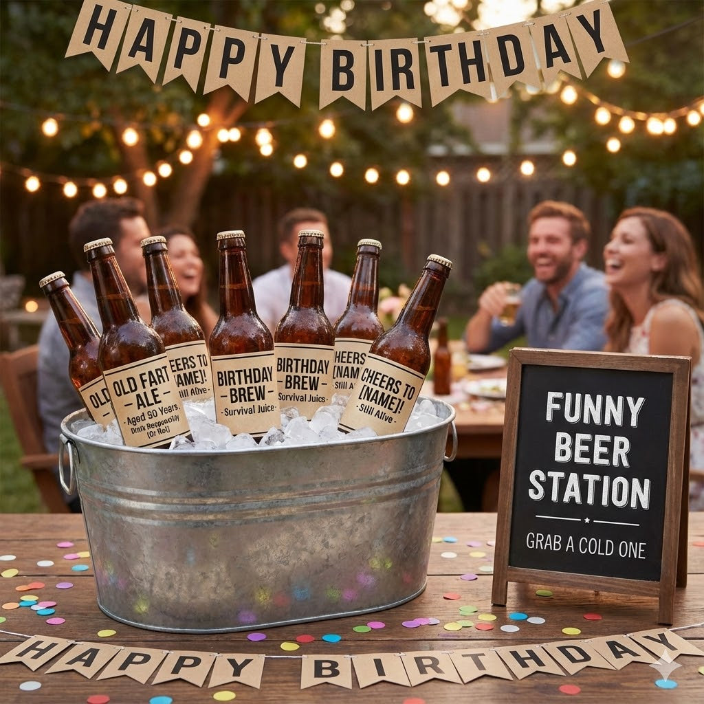 Funny & Personalized Beer Labels for Birthdays and Parties