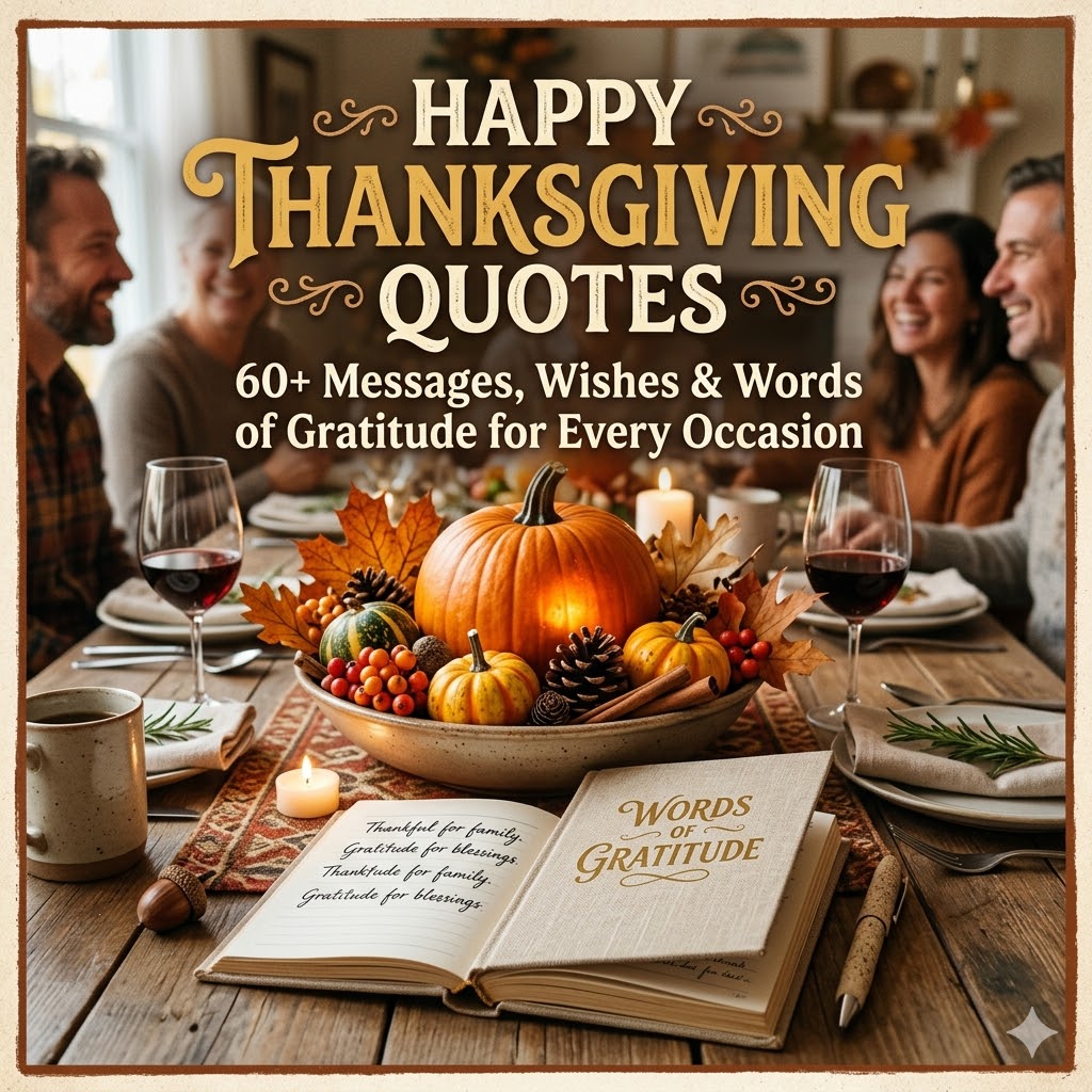 Happy Thanksgiving Quotes: 60+ Messages, Wishes & Words of Gratitude for Every Occasion