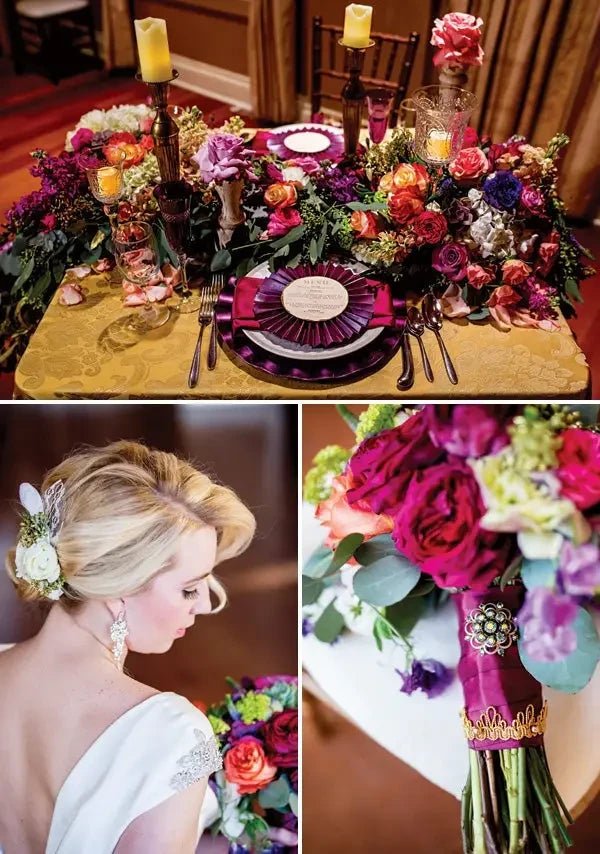 Incredible Colorful Glam Wedding Ideas