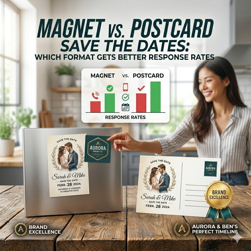 Magnet vs. postcard save the dates: which format gets better response rates