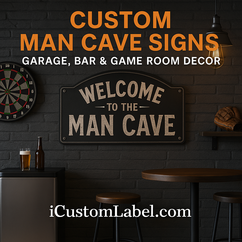 Man Cave Signs – Cool, Custom Decor for Your Space