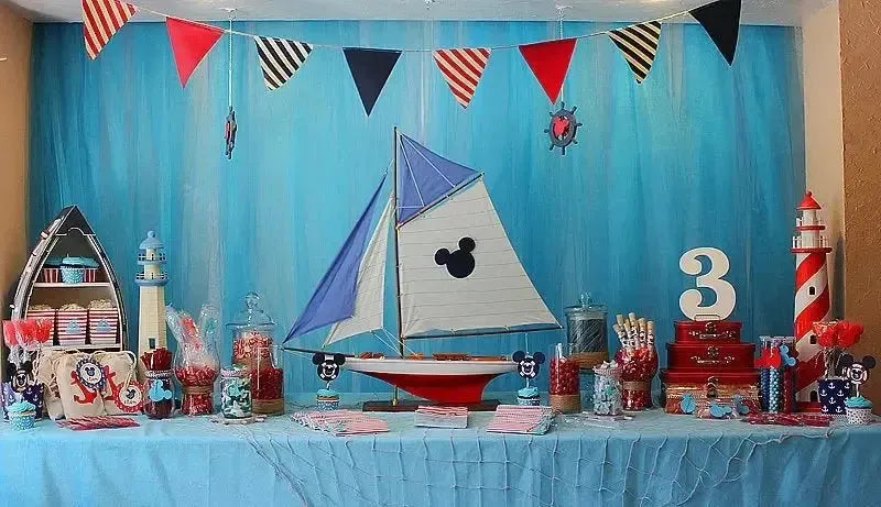 Nautical Mickey Mouse Birthday Bash - iCustomLabel